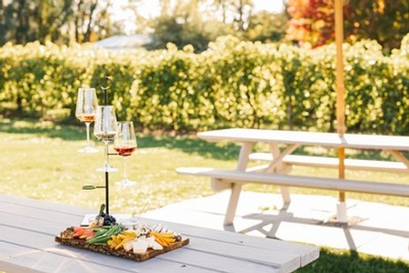 Charcuterie Board With Wine