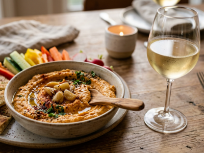 Hummus with Dry Riesling
