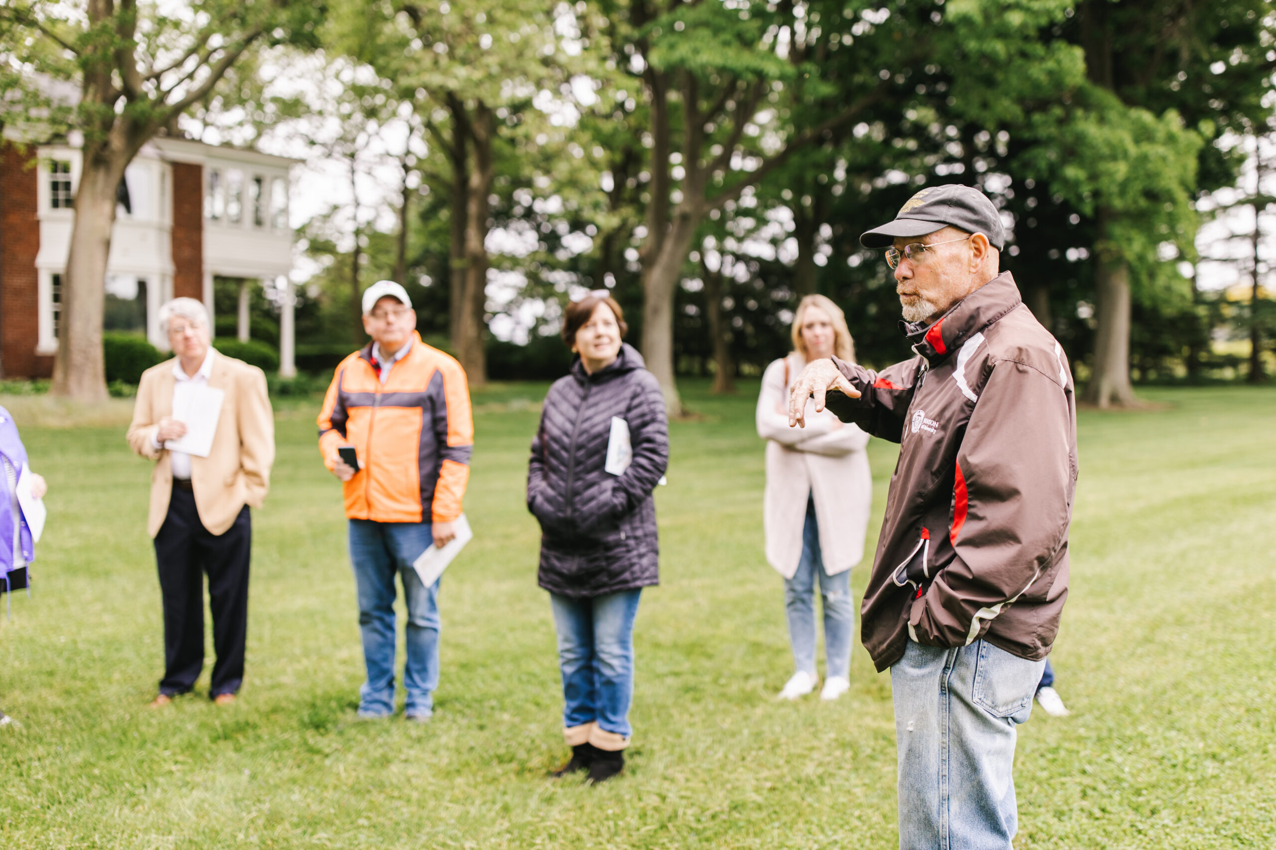 Fred Johnson Leading an Estate Tour