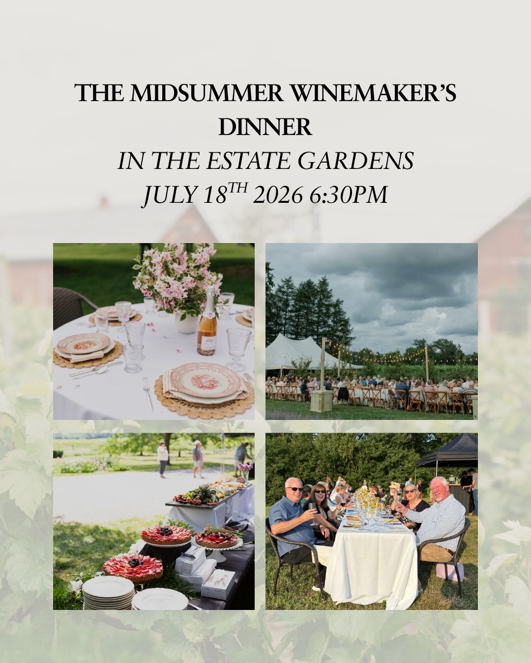 Midsummer Winemakers Dinner